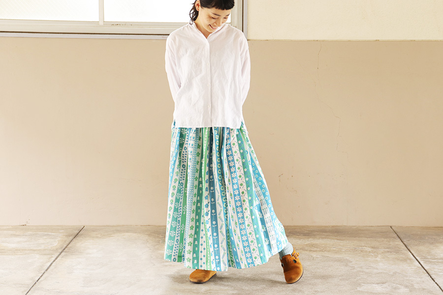 型紙不要】直線裁ちおとなギャザースカートの作り方 | nunocoto fabric