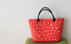 よそいき風でクラシカルな丸底トートバッグの作り方