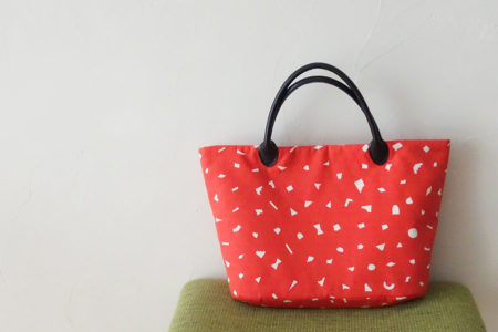 よそいき風でクラシカルな丸底トートバッグの作り方