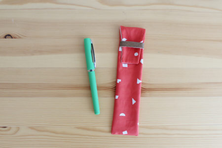 フラップタイプ（縦型）ペンケースの作り方