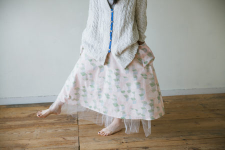 大きなポケットのフレアスカートの作り方と製図・パターン