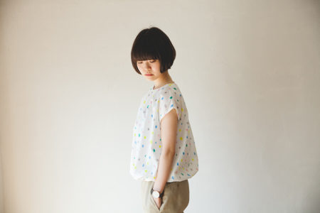 フレンチスリーブのタックブラウスの製図と作り方・パターン