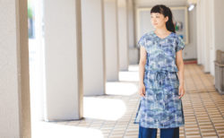 エプロンドレス風チュニックワンピースの作り方と製図・パターン