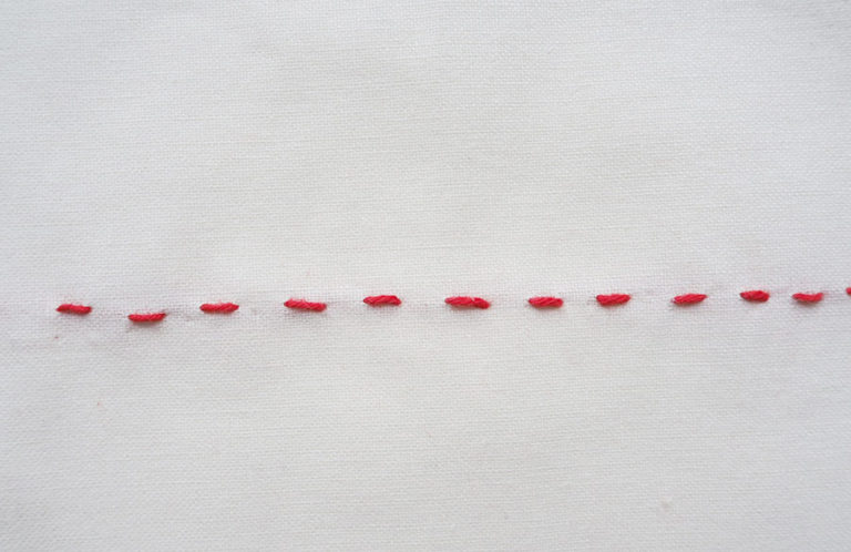 なみ縫い・半返し縫い・本返し縫いの仕方（手縫い）