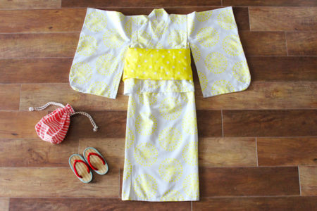 涼しげで可愛い♪こども用セパレート浴衣の作り方(サイズ110〜130)