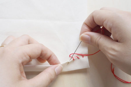 まつり縫いのやり方（手縫い）