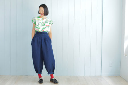 ボックスブラウスの製図・作り方と型紙