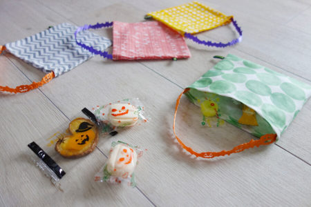 ハギレで作るキャンディバッグ【手作りハロウィングッズ】