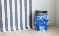 何を入れる？簡単でおしゃれなファブリックバスケット（丸型）の作り方