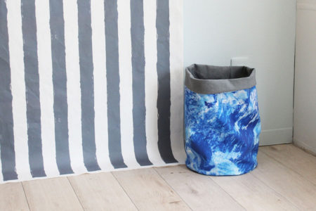 何を入れる？簡単でおしゃれなファブリックバスケット（丸型）の作り方