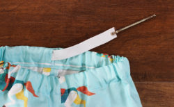 ゴム通し口の作り方・縫い方