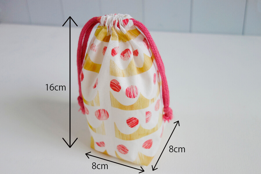 ぴったり入るコップ袋（底つき巾着袋）の作り方 | nunocoto fabric