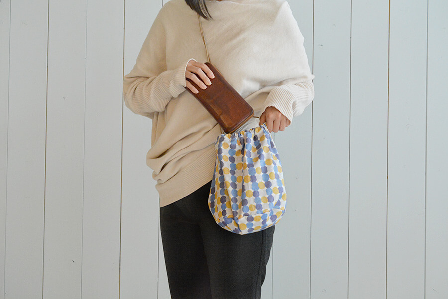 ころんとした形がかわいい♪丸底巾着バッグの作り方 | nunocoto fabric