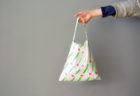美濃羽まゆみさん『ていねいでやさしい暮らしの中の、手づくり布小物』からワンハンドルバッグを作ってみました