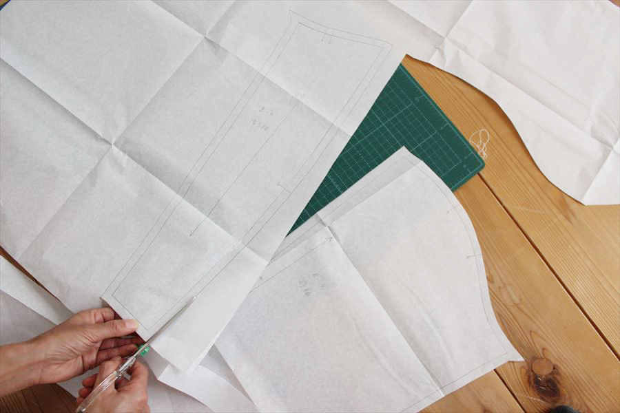 型紙の写し方（ぬいしろ付きの場合） | nunocoto fabric