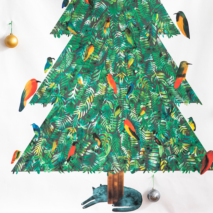 クリスマスツリータペストリー（大）：マーク・マーティン | nunocoto