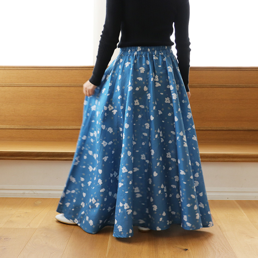 ホームソーイング型紙シリーズ】No.001_フレアマキシスカート 作り方 | nunocoto fabric