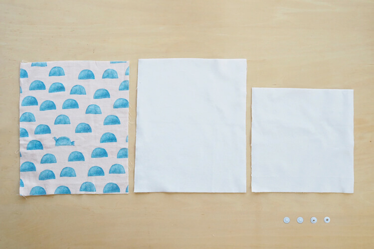 布ナプキン　作り方　型紙　一体型