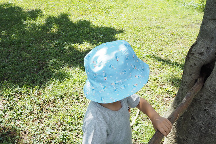 子ども　帽子　バケットハット　作り方　リバーシブル