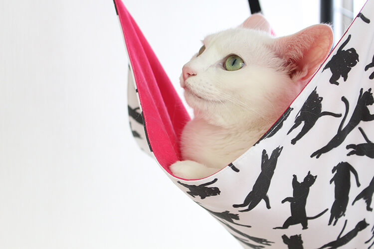 猫のためのハンモック＝ニャンモックを手作りしよう！ | nunocoto fabric