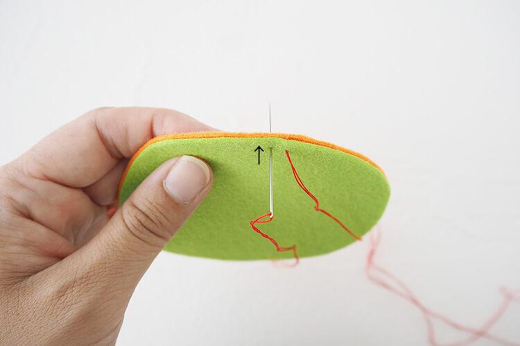縁かがり（ブランケットステッチ）縫い方