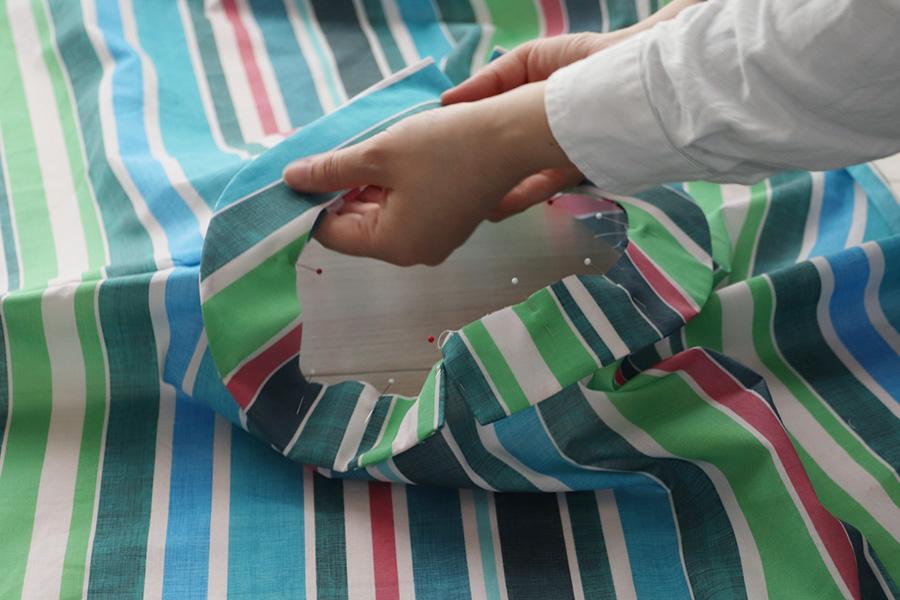【ホームソーイング型紙シリーズ】No.022_クラシカルな衿のスリットワンピース 作り方