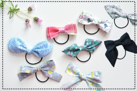 ハギレで簡単に作れるリボンのヘアゴム集めました【手縫いOK・縫わないOK】【まとめ記事】