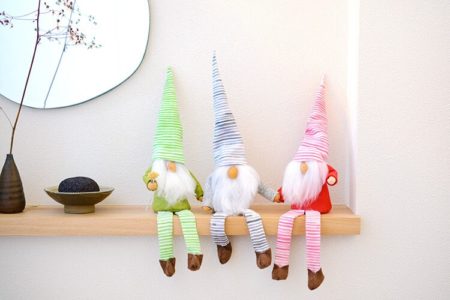 手足も動く！北欧の妖精トムテ人形を手作りしよう♪【無料型紙】【手縫いOK】