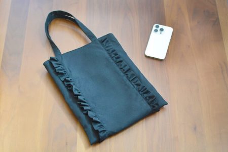 フォーマルなサブバッグにも♪サイドフリルバッグの作り方【型紙不要】