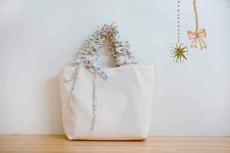 長さ調節ができる！ギャザーフリルハンドルのトートバッグの作り方