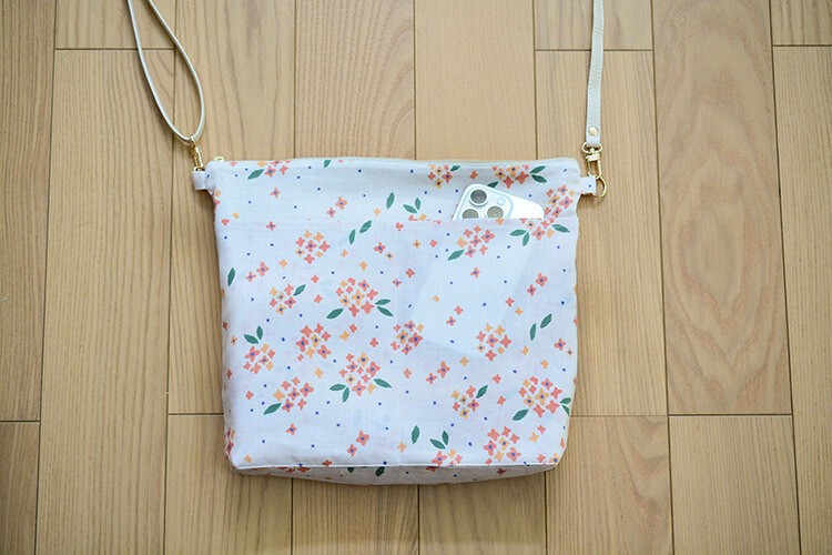 裏地あり ファスナー サコッシュ 作り方