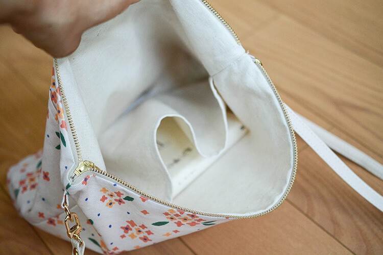 裏地あり ファスナー サコッシュ 作り方