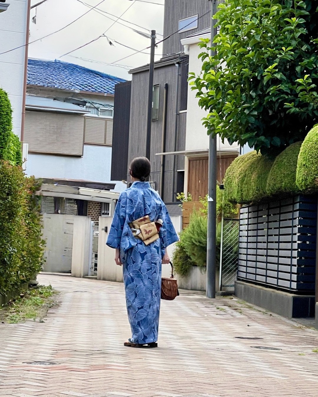 反物から対丈浴衣を作る　型紙　手作り　手縫い