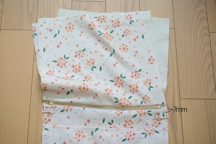 裏地あり ファスナー サコッシュ 作り方