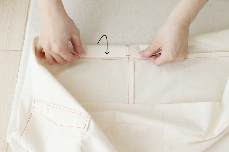 ゆったりクロップドパンツ　作り方