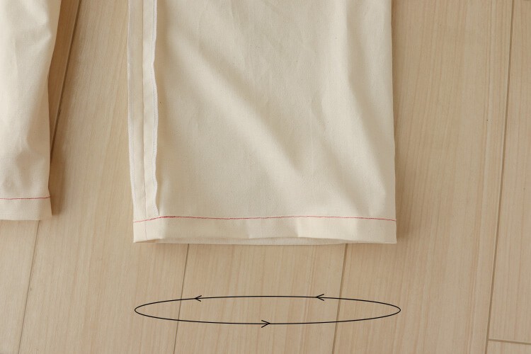 【ホームソーイング型紙シリーズ】No.64_ラップワイドパンツ 作り方