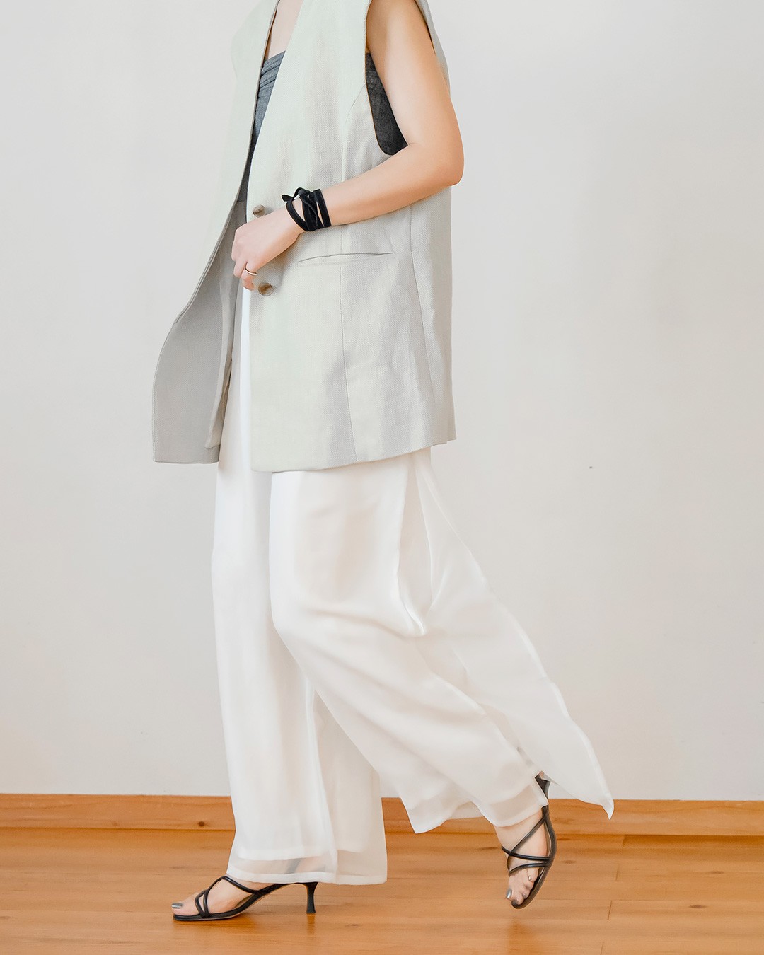 【ホームソーイング型紙シリーズ】No.63_レイヤードパンツ　型紙　作り方