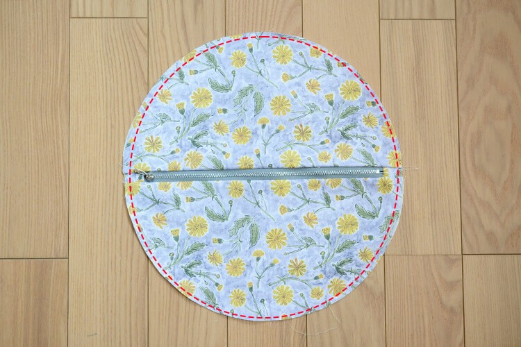 ラウンドバッグ　ショルダー　ボディ　作り方