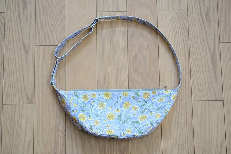 ラウンドバッグ　ショルダー　ボディ　作り方