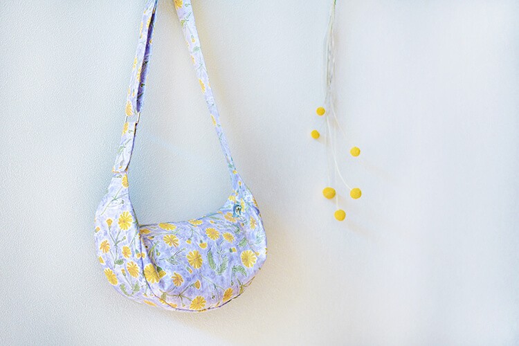 ラウンドバッグ　ショルダー　ボディ　作り方