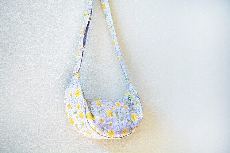 ラウンドバッグ　ショルダー　ボディ　作り方