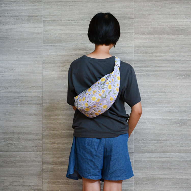 ラウンドバッグ　ショルダー　ボディ　作り方