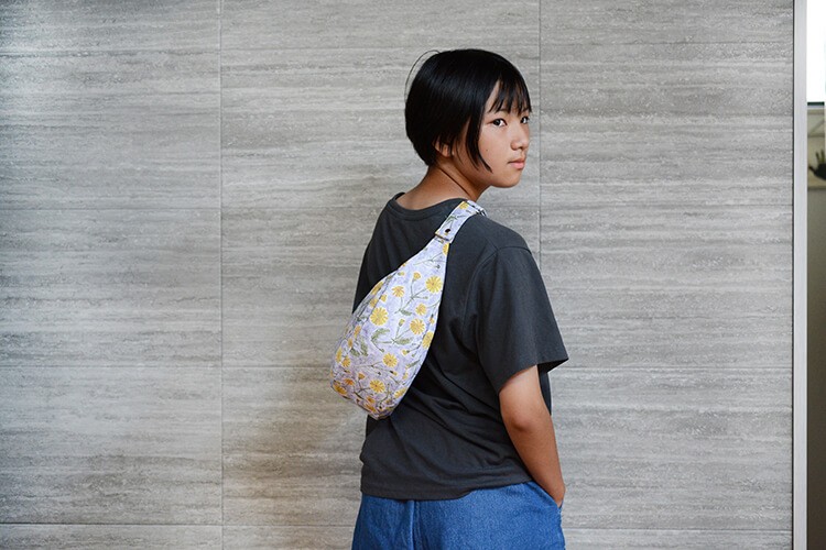 ラウンドバッグ　ショルダー　ボディ　作り方