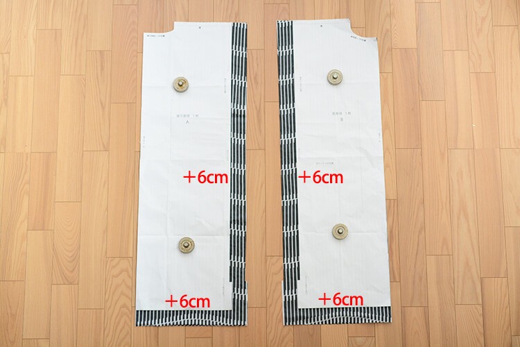 ぽっちゃり　ワンピース　型紙