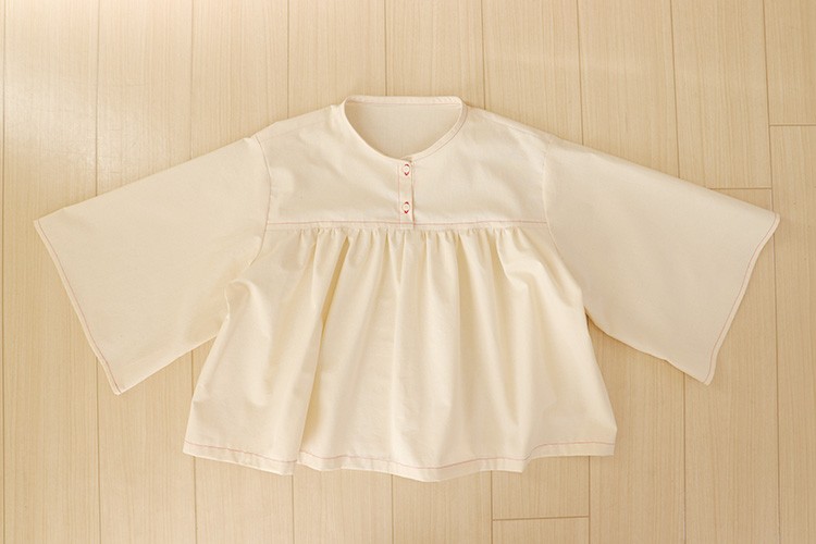 【ホームソーイング型紙シリーズNo.67】フロントギャザーブラウス　作り方