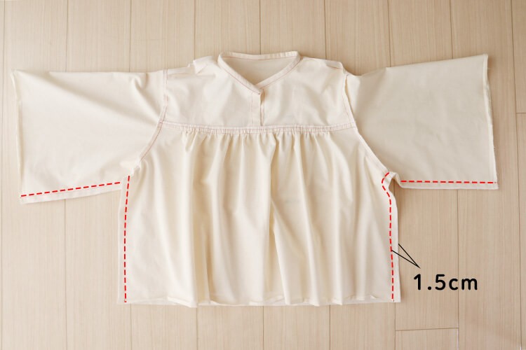 【ホームソーイング型紙シリーズNo.66】フロントギャザーブラウス　作り方