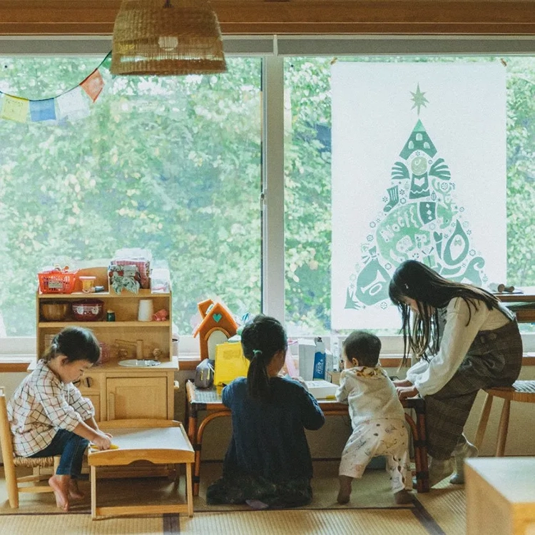 クリスマス ツリー タペストリー