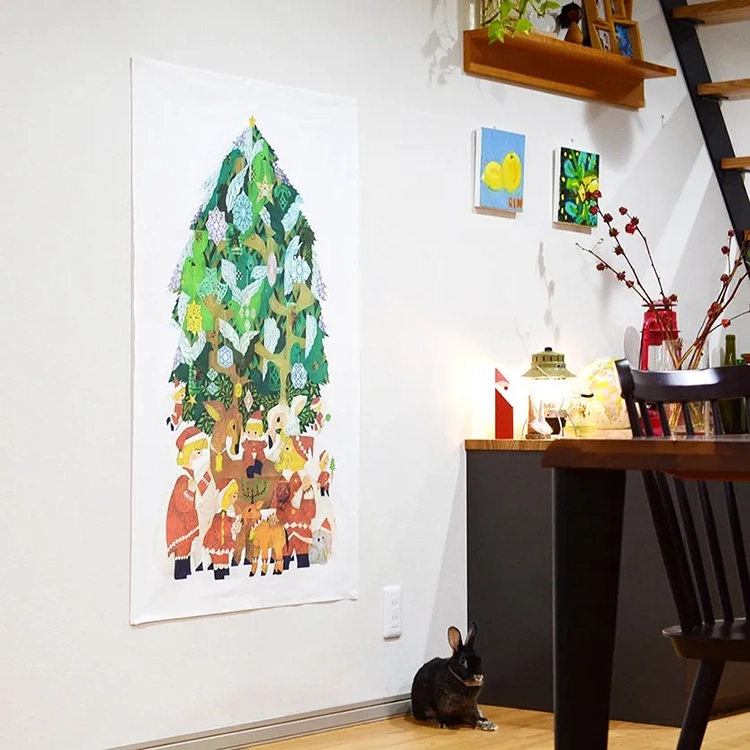 クリスマス ツリー タペストリー