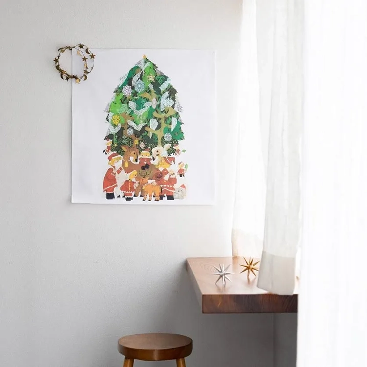 クリスマス ツリー タペストリー