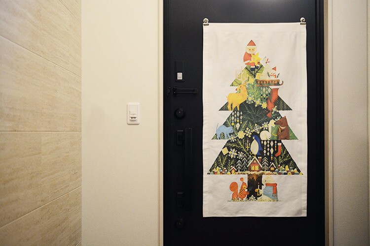 クリスマス　ツリー　タペストリー　飾り方